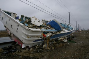 A Ship Ran Aground By the Road--A Year After the Tsunami