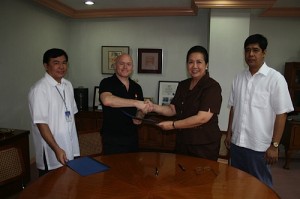 Signing first MOU with DSWD in 2008