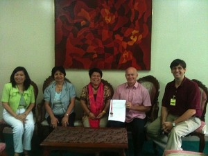 Signing MOU with DSWD